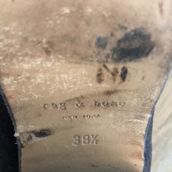 Rag & Bone Harrow Boots black suede 38.5 - Picture 6 of 13